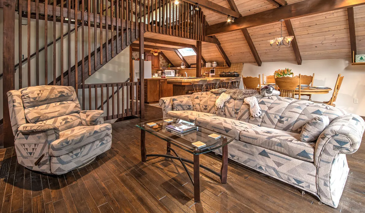 Living Room and Dining areas