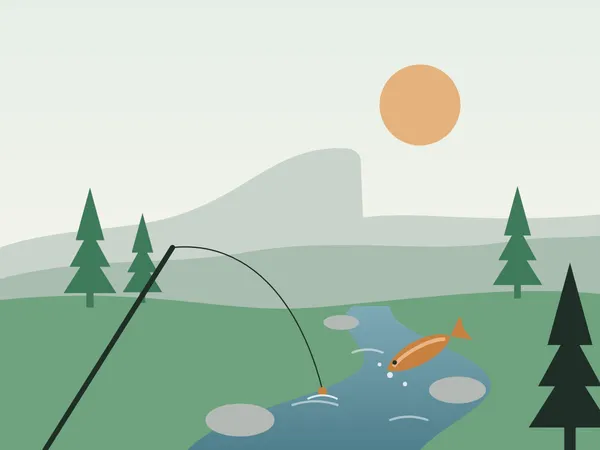 Fishing nearby on Big Creek