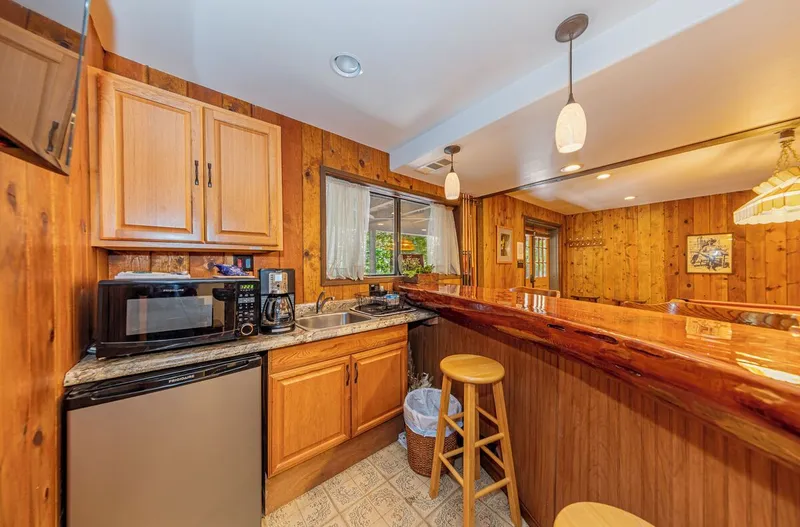 Bar and kitchenette