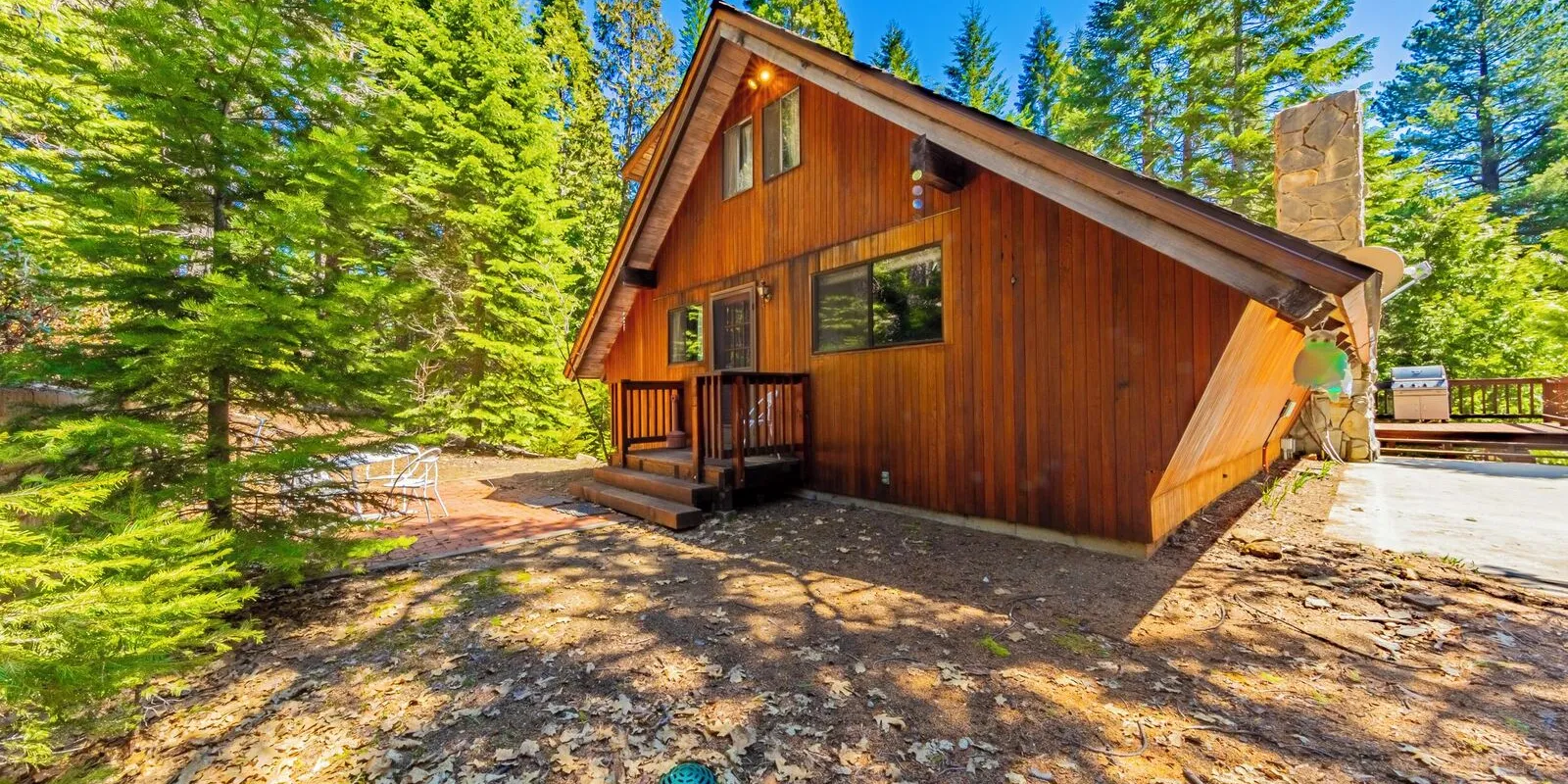 Half Dome Hideaway, an A-frame among tall pines